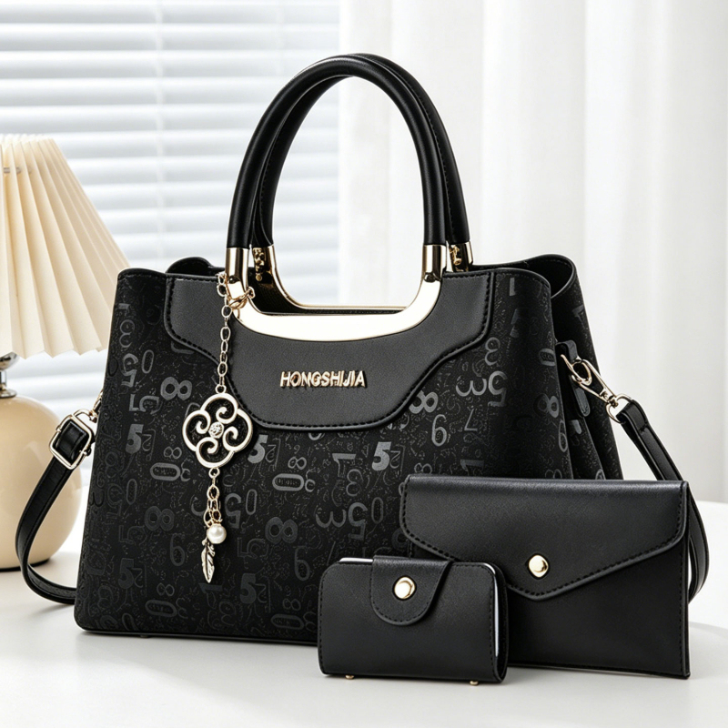 Luxury Bags Women - 3-częściowy zestaw torebek damskich, lekka luksusowa
