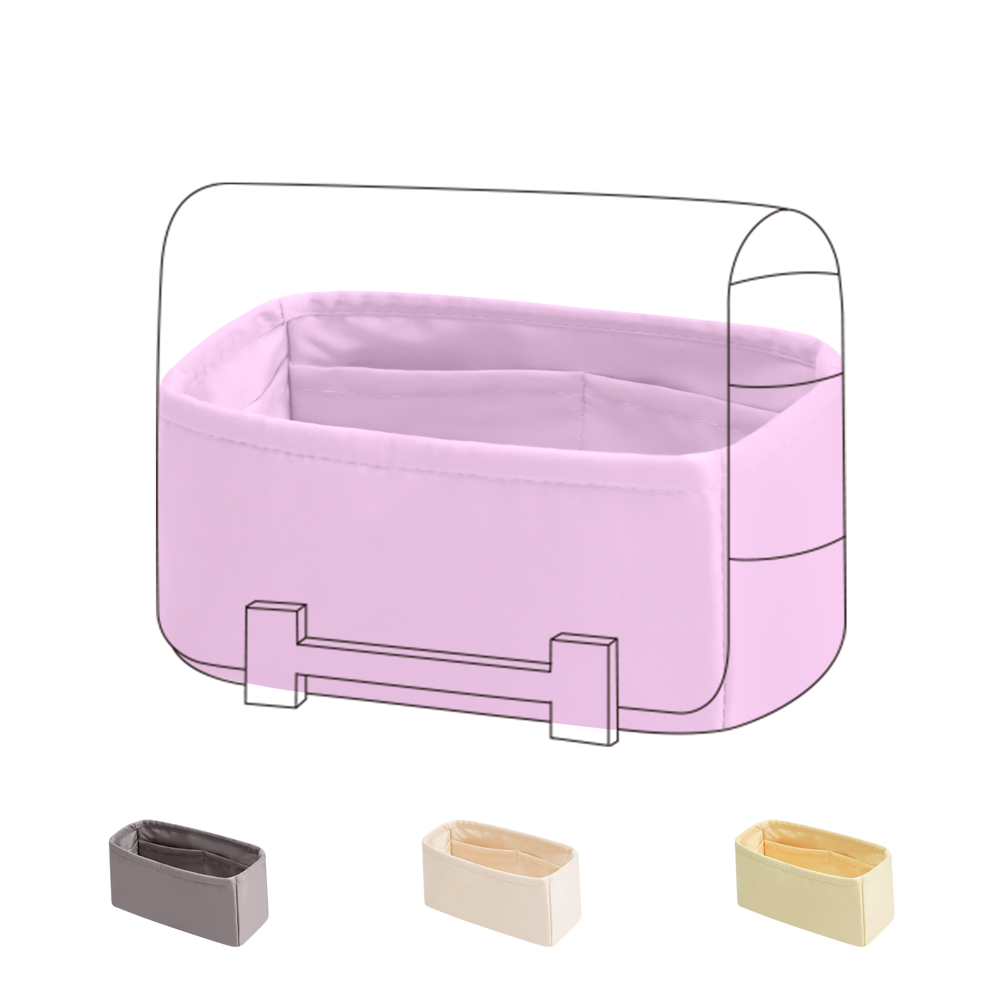 Luxury Bags Hermes - Organizer do torebki DGAZ Silk Purse,