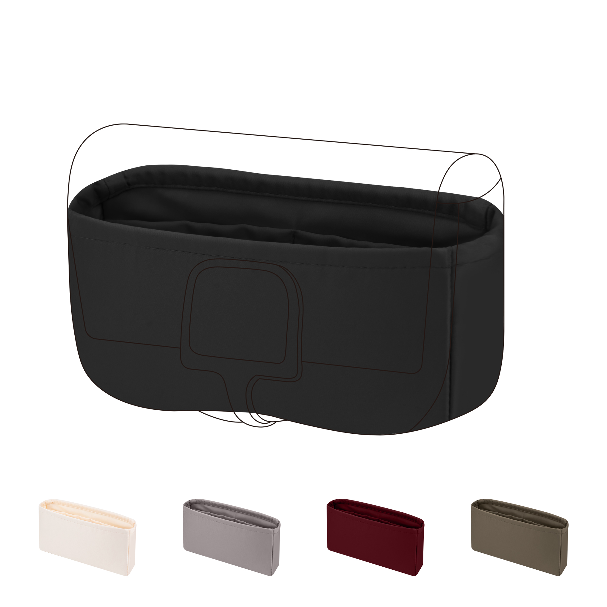 Luxury Bags Hermes - Organizer do torebki DGAZ Silky Purse,