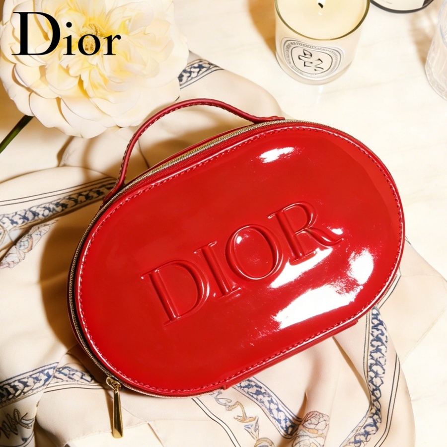 Luxury Bags Dior - Torebka Dior Luksusowa Błyszcząca Jaskrawo Czerwona