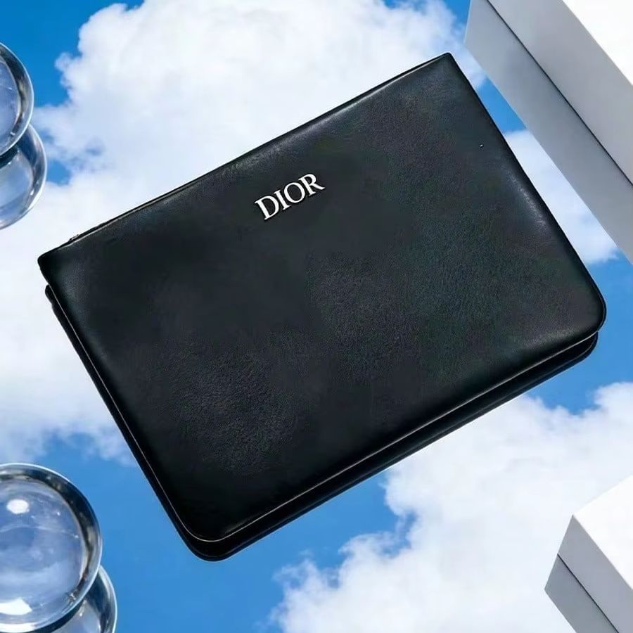 Luxury Bags Dior - Unikatowa czarna skórzana torebka Dior z