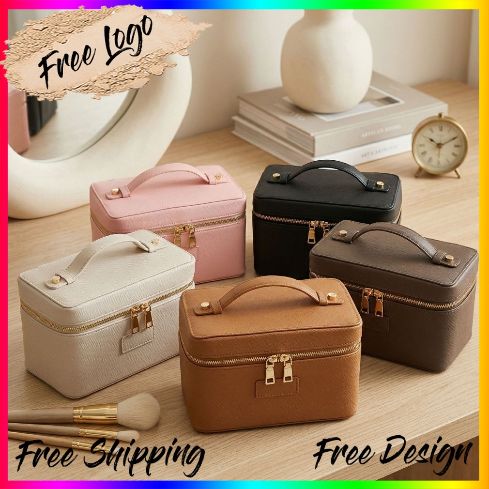 Luxury Bags Storage - Luksusowa kosmetyczka ze skóry ze wzorem