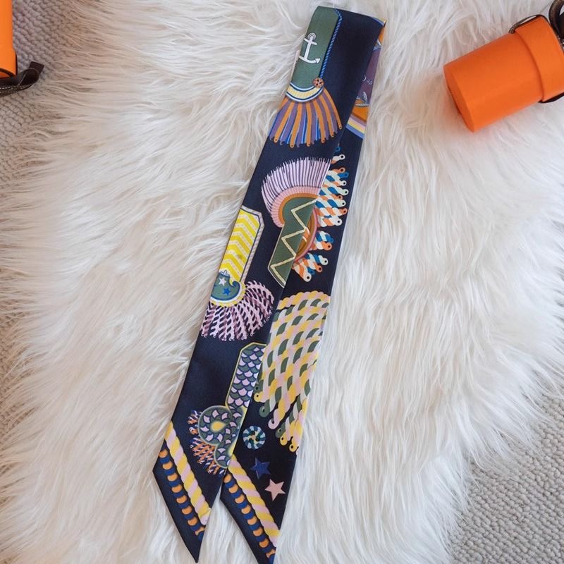Luxury Bags Hermes - Luksusowy długi szalik z wzorem epoletu