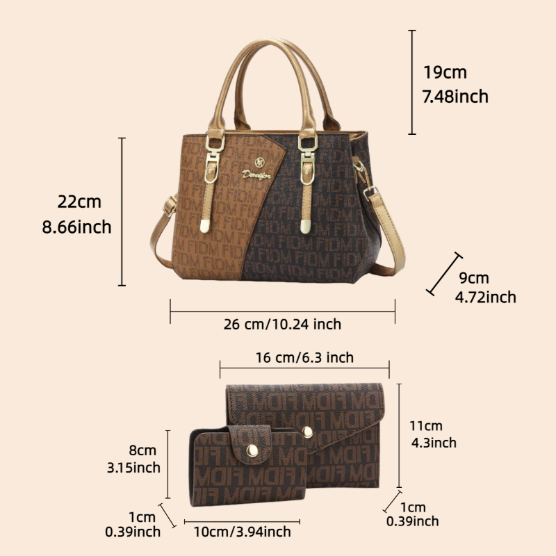 3-częściowy zestaw torebek dam – Luxury Bags Women recenzja i cena